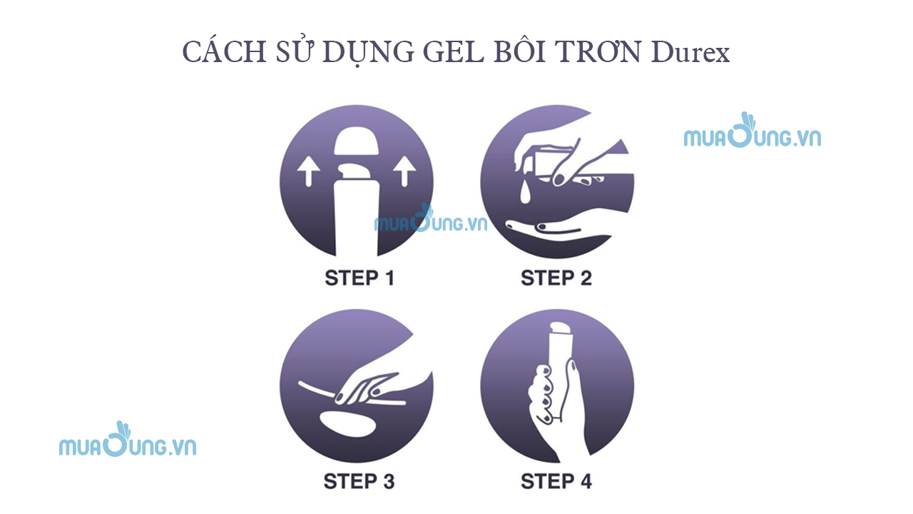 Cách sử dụng gel bôi trơn Durex