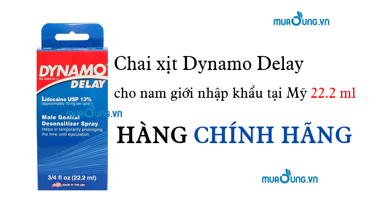 Chai xịt Dynamo Delay cho nam giới nhập khẩu tại Mỹ 22.2 ml