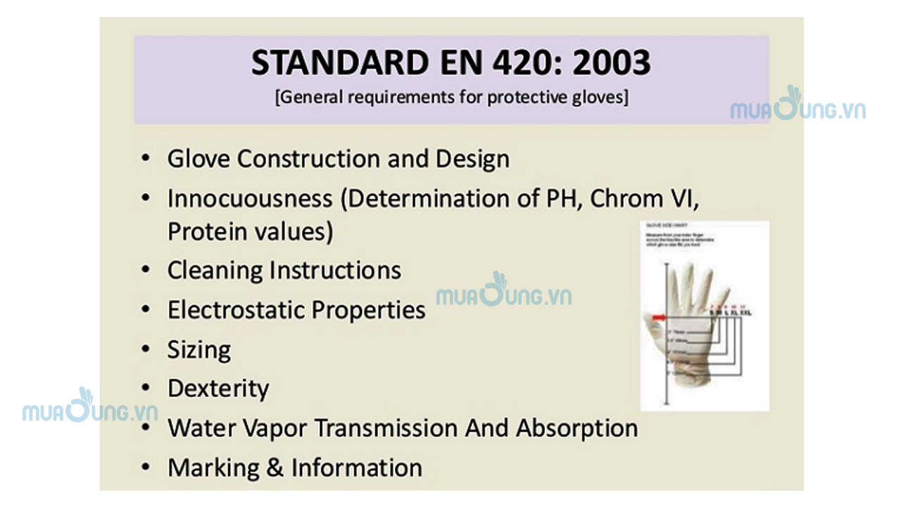 Tìm hiểu tiêu chuẩn EN 420 trên Găng tay bảo hộ