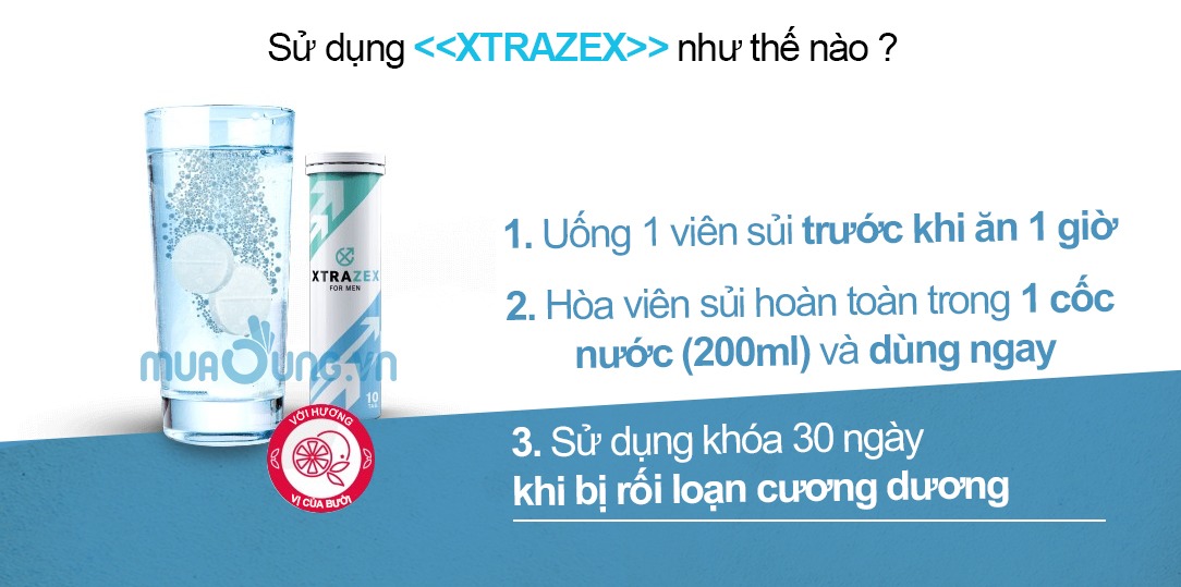 cách sử dụng xtrazex