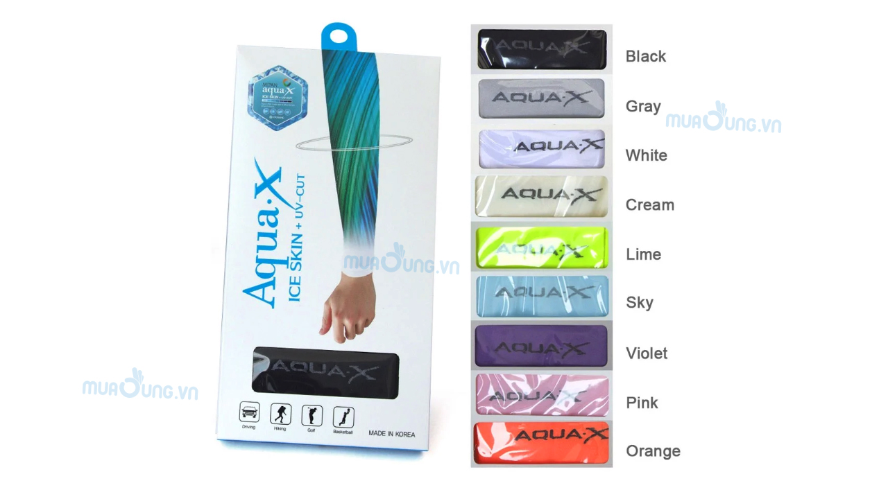 Ống tay chống nắng Hàn Quốc AquaX Ice Skin