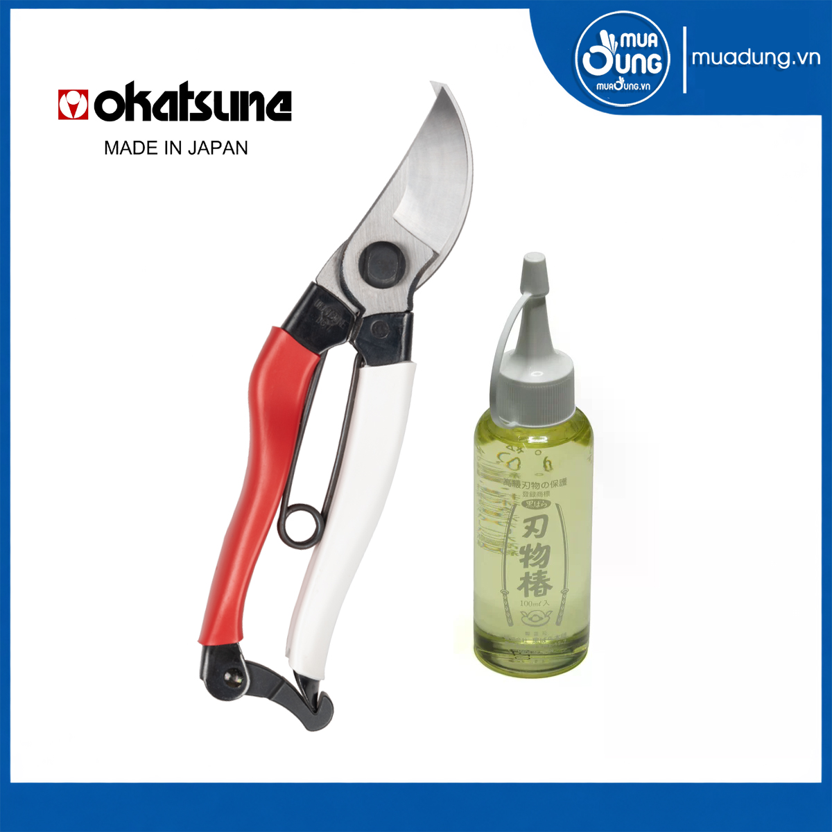 Okatsune No.101 Pruning Shears 180mm là mẫu kéo cắt cành Nhật Bản