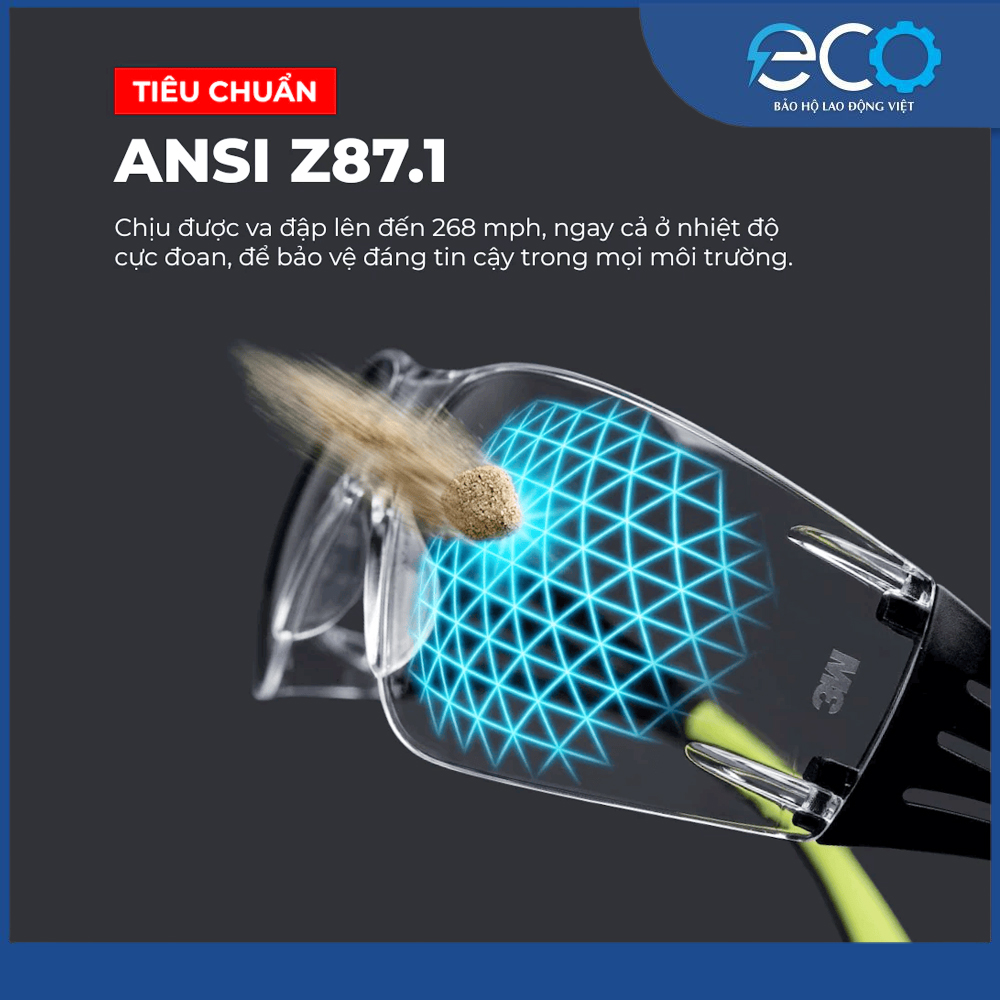 Kính 3M SF401AF - kính chống bụi, chống tia UV phong cách thể thao