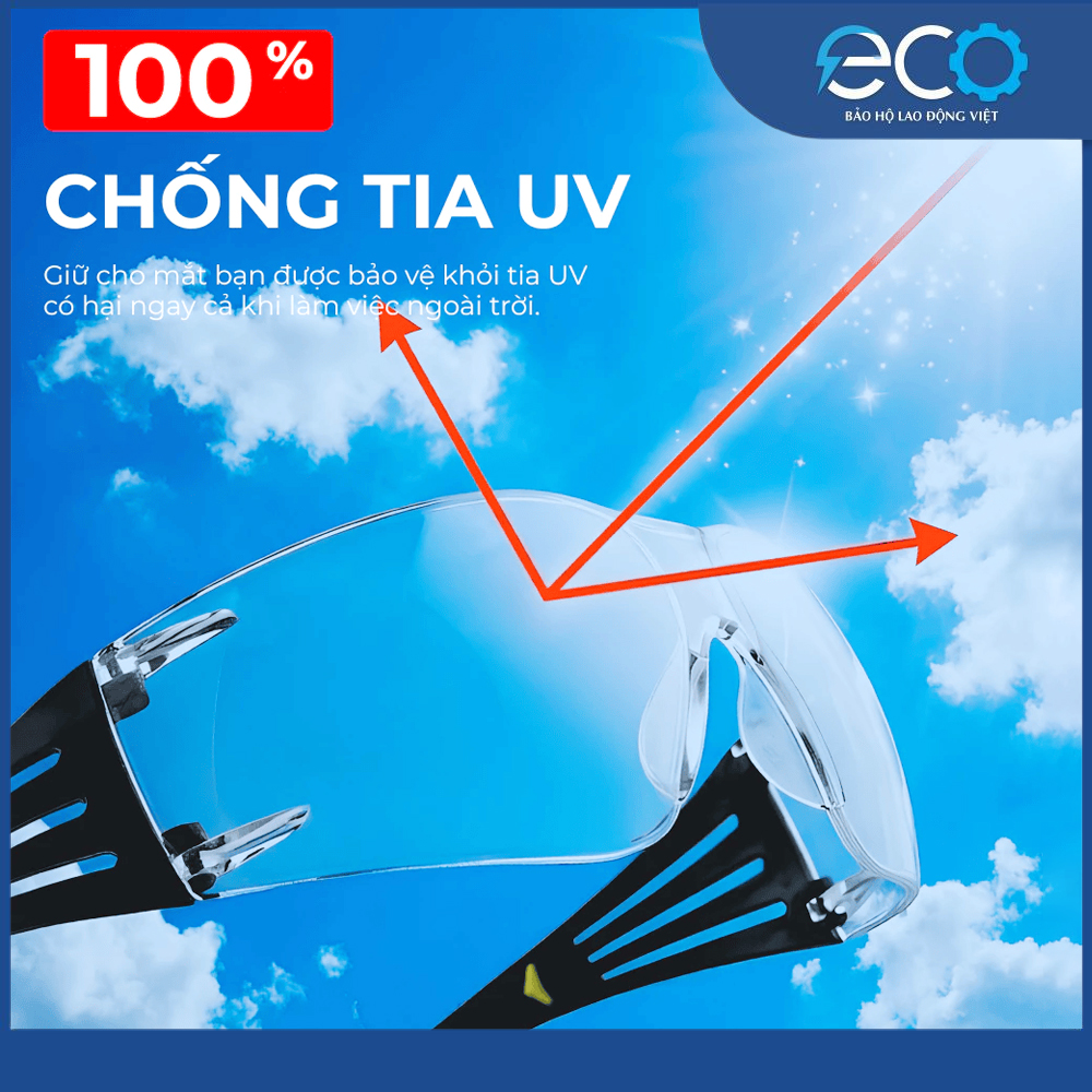 Kính 3M SF401AF - kính chống bụi, chống tia UV phong cách thể thao