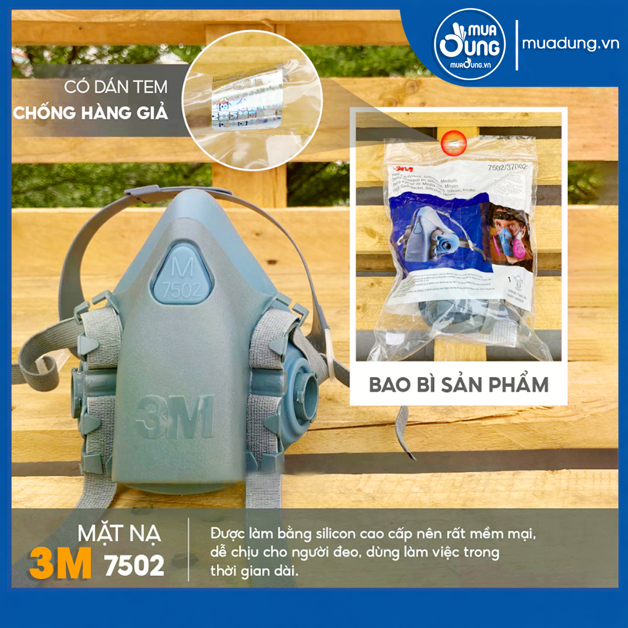  Mặt nạ 3M loại 7501 - 7502