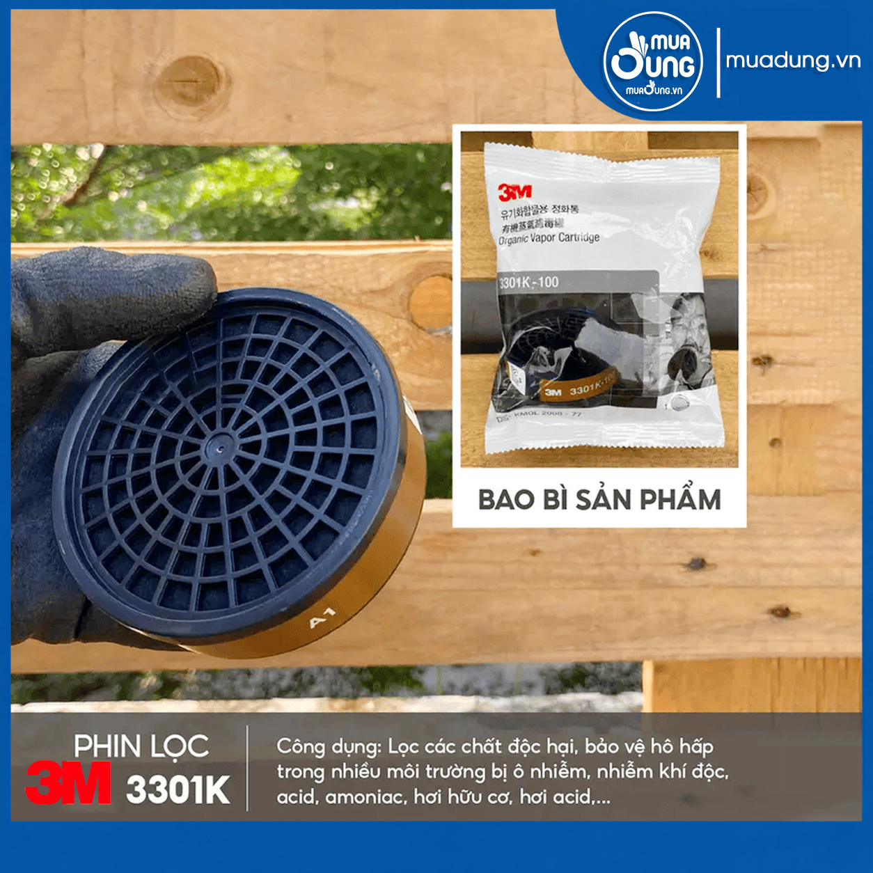 Phin lọc 3M 3301K-100 chính hãng