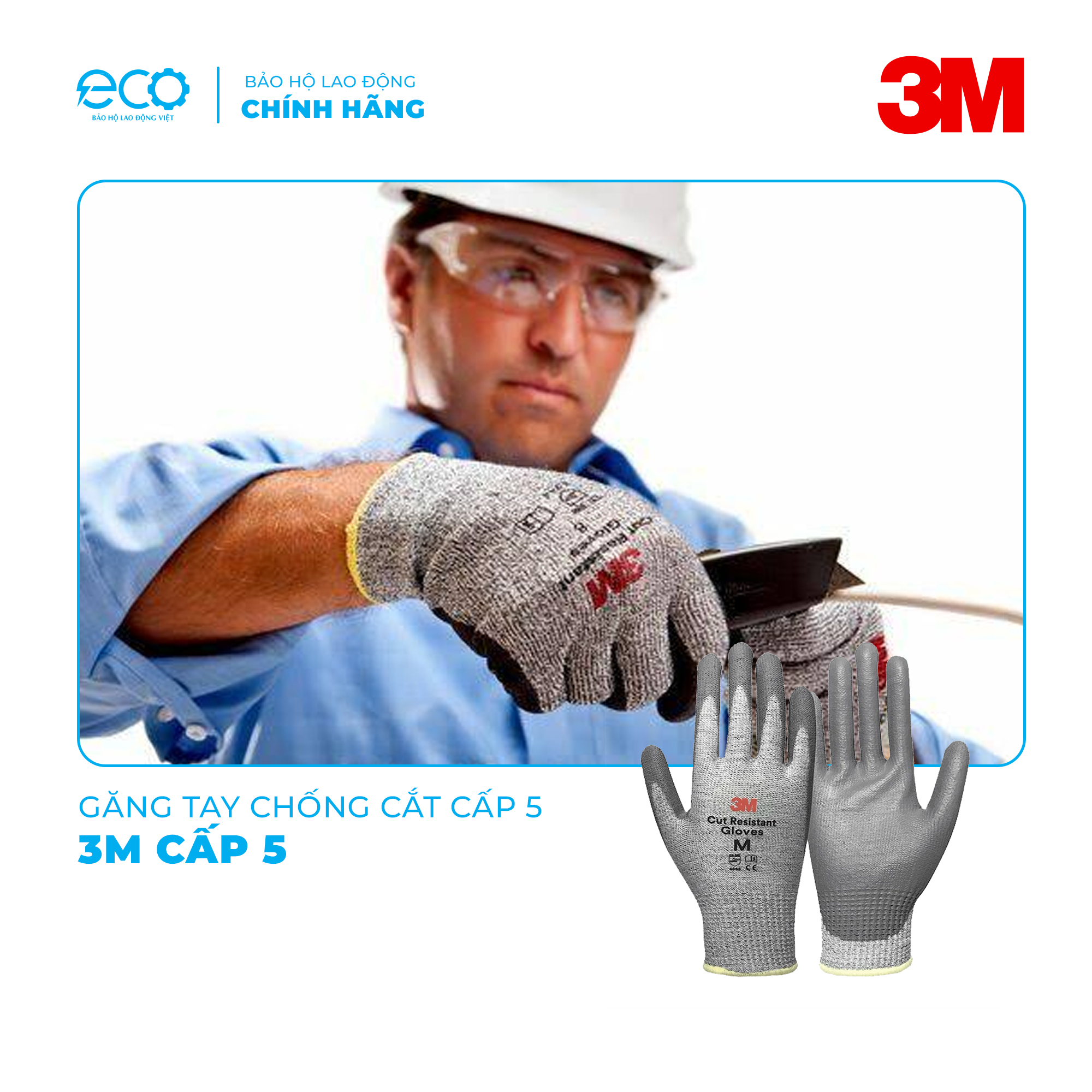 Găng tay chống cắt 3M cấp 5 cao cấp ch&iacute;nh h&atilde;ng