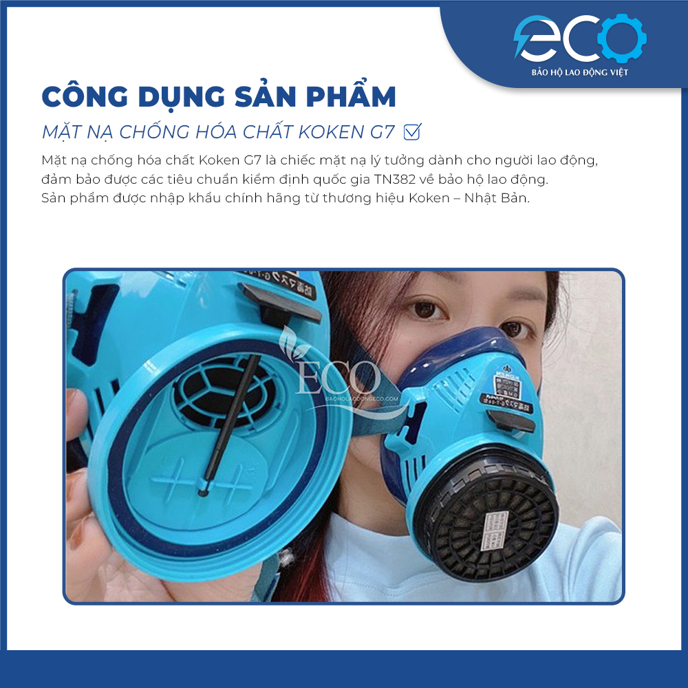 Mặt Nạ Chống Độc KoKen G7 Chính Hãng Nhật Bản