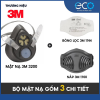 Mặt nạ ph&ograve;ng bụi 3M 3100, 3200 k&egrave;m tấm lọc bụi 3M 1774 v&agrave; nắp giữ tấm lọc bụi 3M 1700