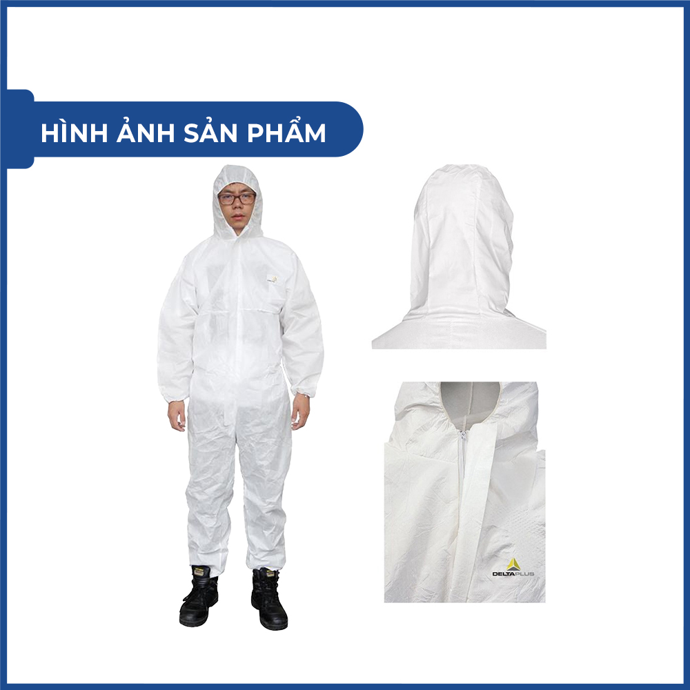 Bộ Quần &Aacute;o Bảo Hộ Deltaplus DT117 &ndash; Chống H&oacute;a Chất, Nhiễm Xạ, Chống Tĩnh Điện, D&ugrave;ng Trong C&ocirc;ng Nghiệp &ndash; Đồ Bảo Hộ To&agrave;n Th&acirc;n