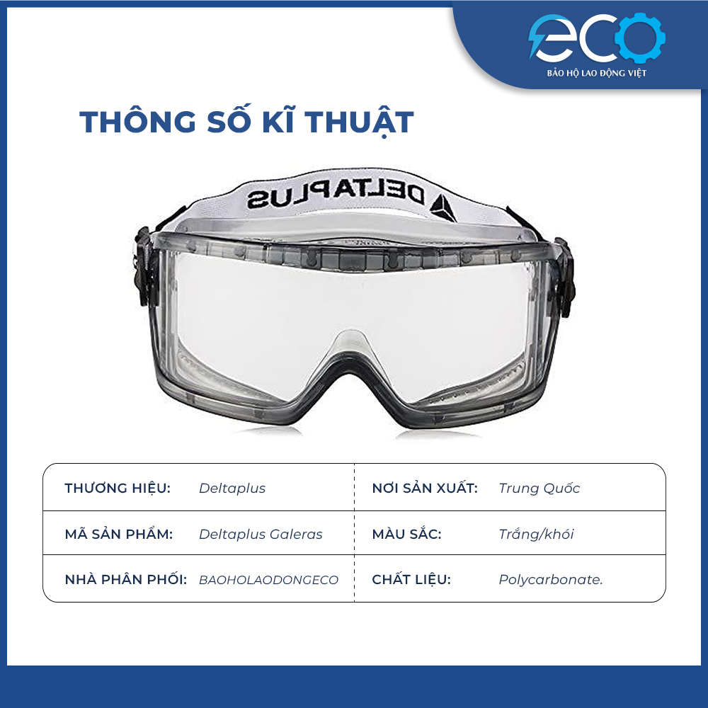 Kính Chống Hóa Chất Delta Plus GALERAS