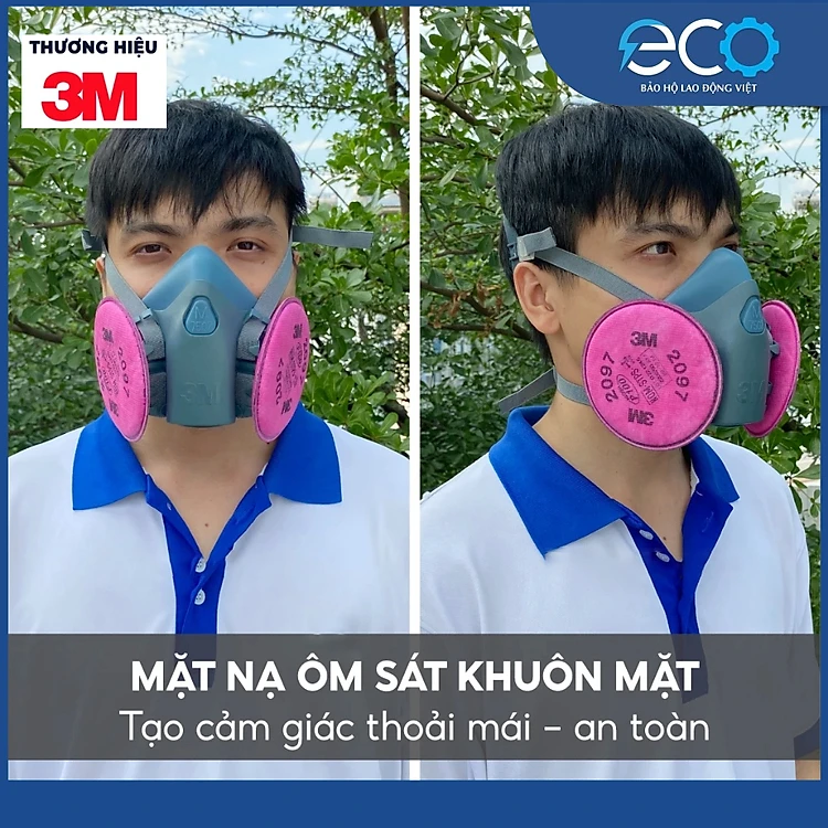 Phin lọc 3M 2097 chống độc, chống giọt bắn, lọc bụi mịn pm2.5, kh&oacute;i h&agrave;n, 3M ch&iacute;nh h&atilde;ng 1 cặp ( 2 chiếc)