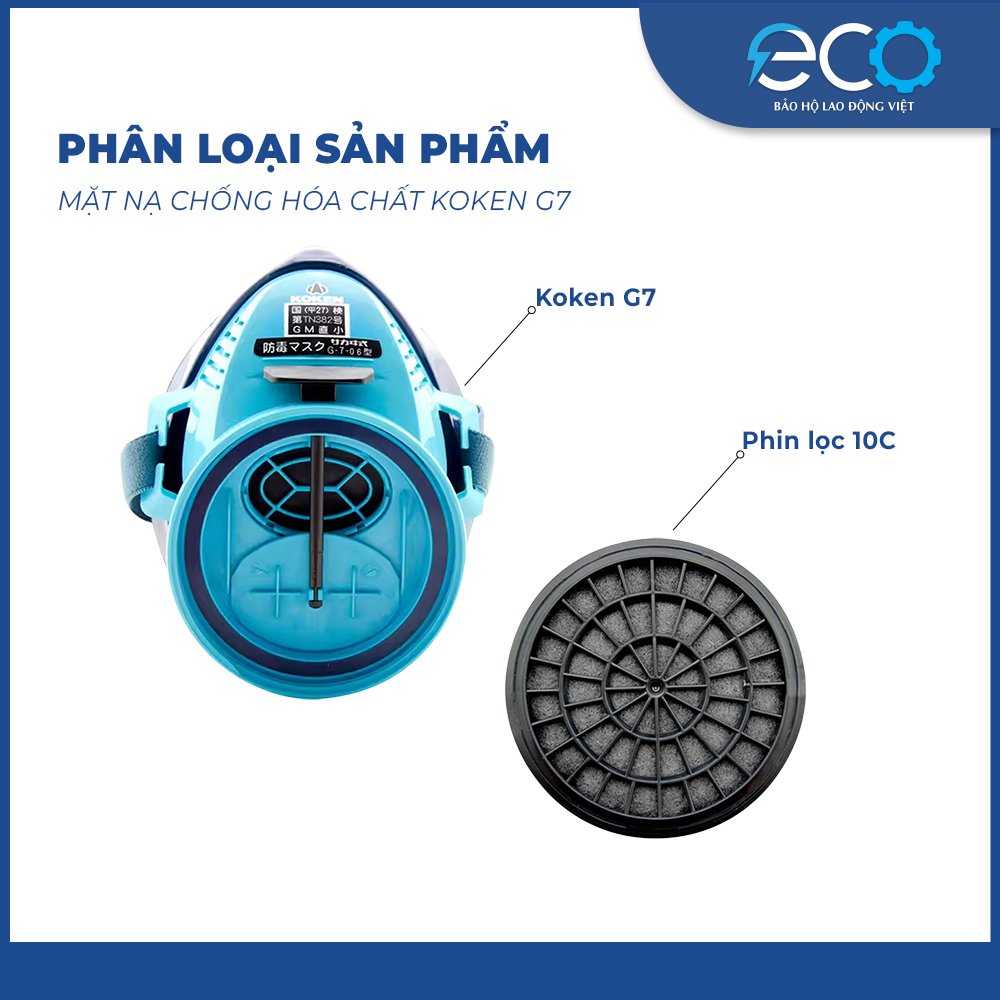 Mặt Nạ Chống Độc KoKen G7 Chính Hãng Nhật Bản