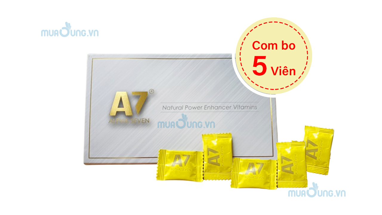 Kẹo Ngậm A7 Alpha Seven 5 Viên chính hãng