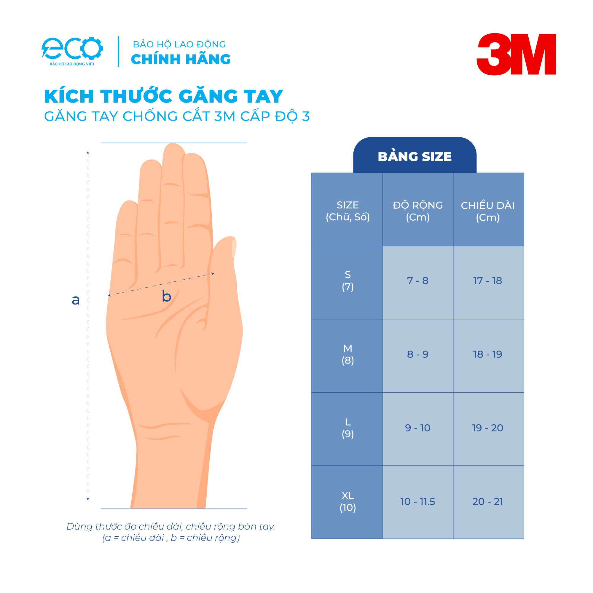 Găng tay bảo hộ chống cắt 3M cấp độ 3 - Hàng chính hãng