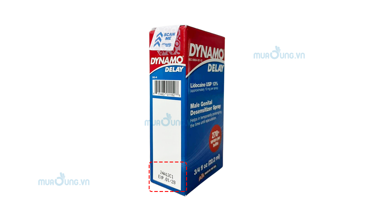 Chai xịt chống xuất tinh sớm kéo dài thời gian Dynamo delay mẫu mới nhất