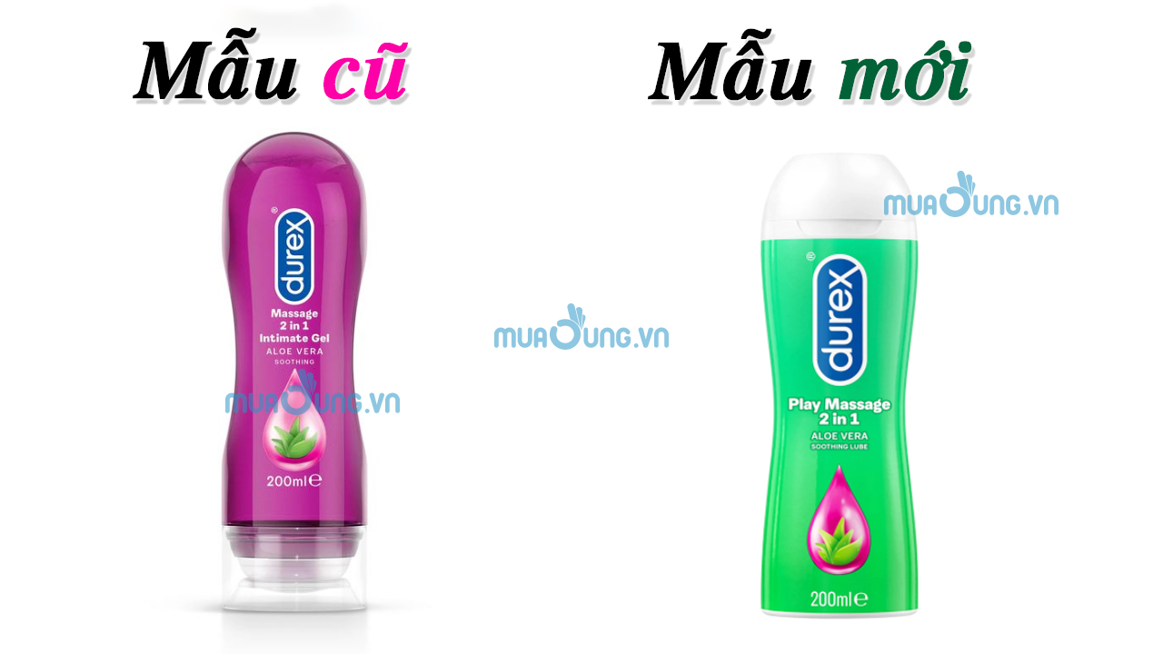 Gel bôi trơn Durex Play Massage 2 in 1 200ml gốc nước chiết xuất lô hội