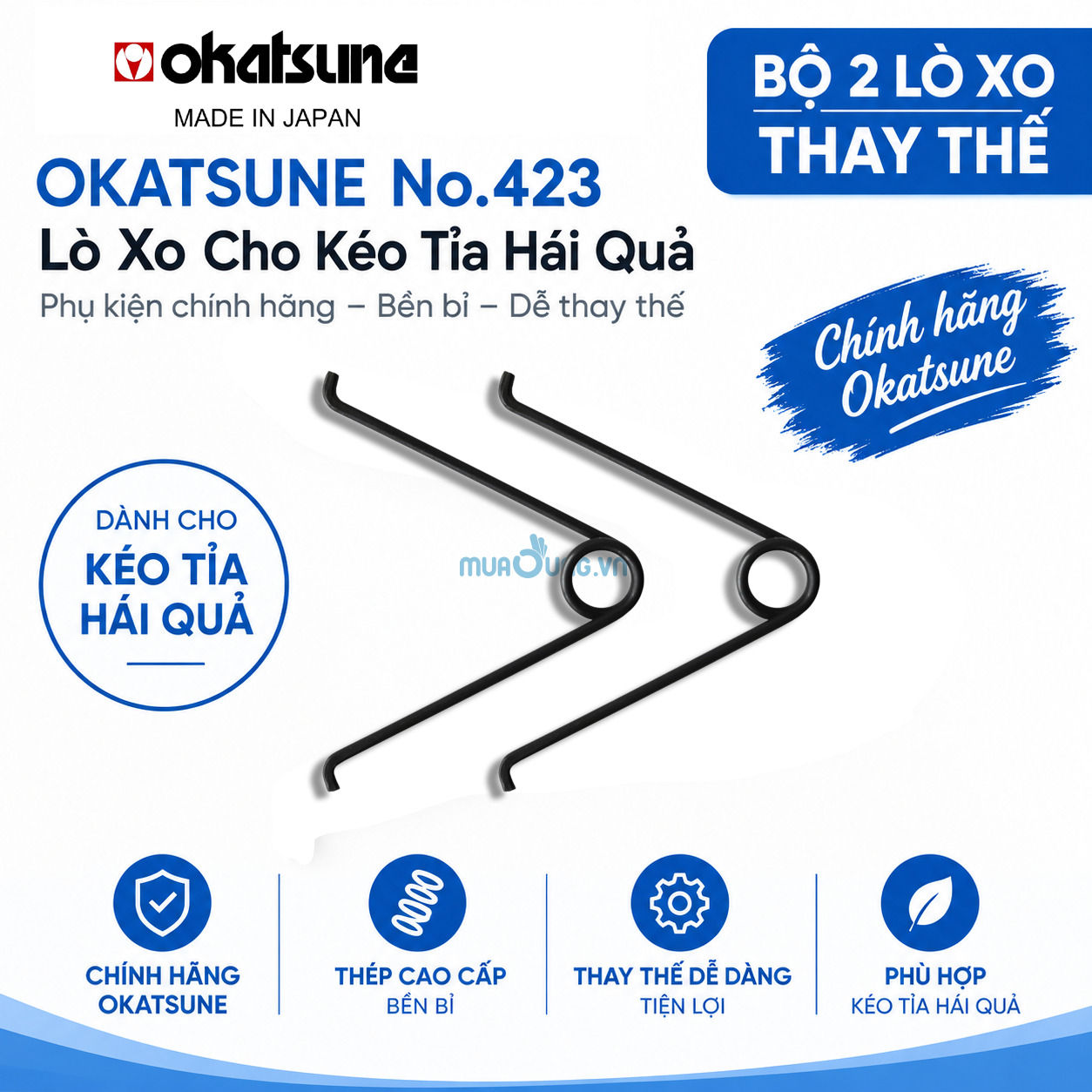 L&ograve; Xo Thay Thế Okatsune No.423 Nhật Bản Cho K&eacute;o Tỉa C&agrave;nh, K&eacute;o H&aacute;i Quả