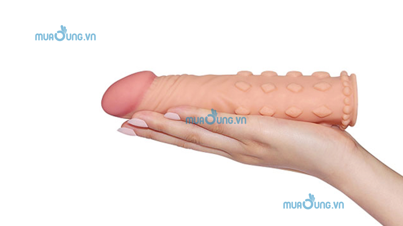 Bao Cao Su Đôn Dên 5cm Nhiều Bi Và Gân Gai Pleasure X-Tender