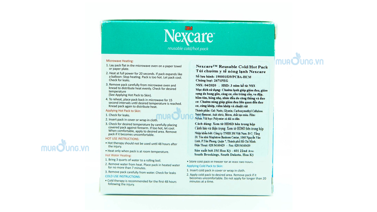 Túi chườm nóng lạnh 3M Nexcare 2671PEG sử dụng nhiều lần