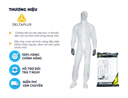 Bộ Quần &Aacute;o Bảo Hộ Deltaplus DT117 &ndash; Chống H&oacute;a Chất, Nhiễm Xạ, Chống Tĩnh Điện, D&ugrave;ng Trong C&ocirc;ng Nghiệp &ndash; Đồ Bảo Hộ To&agrave;n Th&acirc;n
