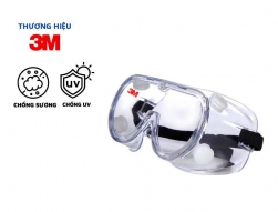 K&iacute;nh chống h&oacute;a chất 3M 1621 - 1621AF chống văng bắn ho&aacute; chất, bụi, chống tia UV, chống đọng sương